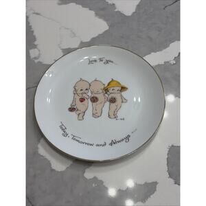 Kewpie Collector's Edition Love To You Gold Rimmed Plate 8”